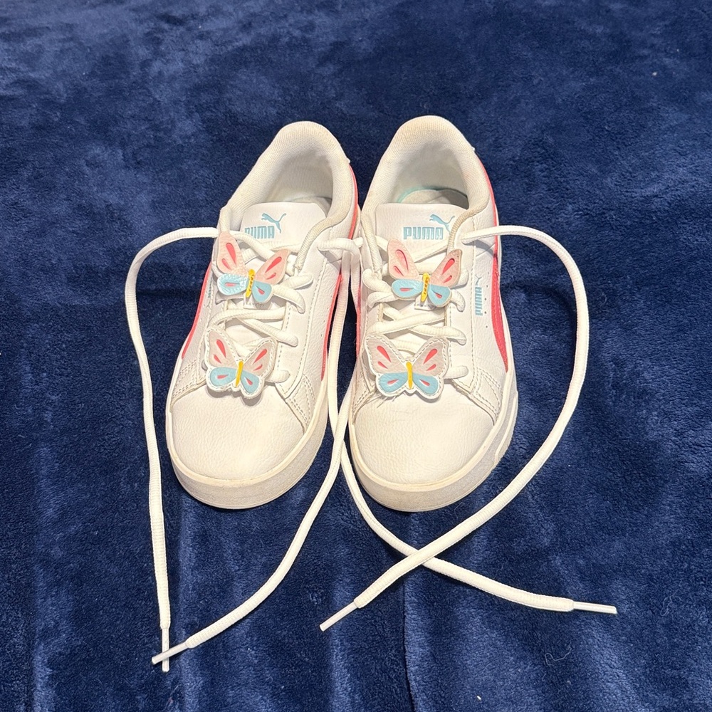 Girls Puma Smash Butterfly Sneakers